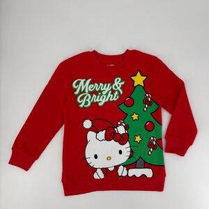 Hello Kitty girls Red Christmas Sweatshirt